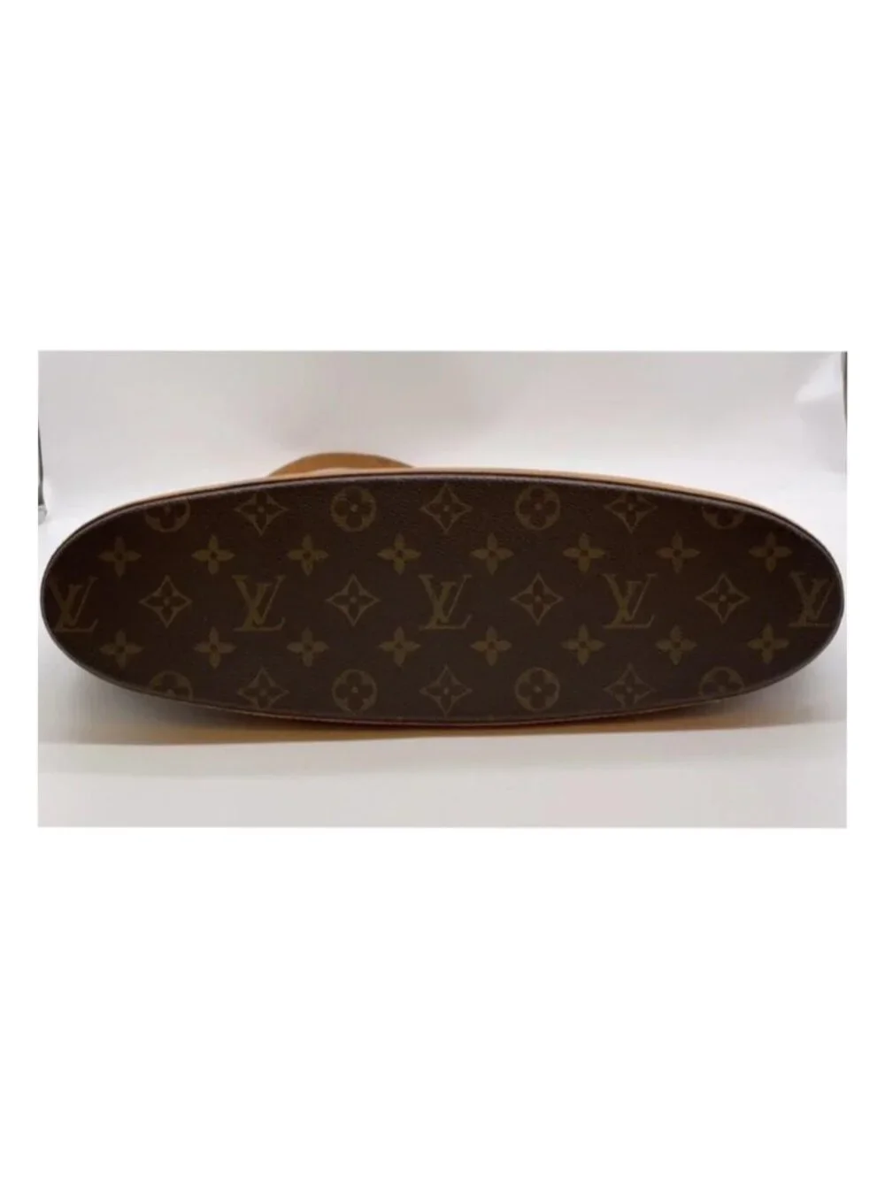 Authentic Louis Vuitton Babylone Monogram Tote Bag Vintage Brown Leather
